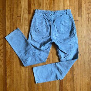 GAP 1990's Vintage blue suede pants